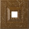 Ekena Millwork Eris Medallion (Canopies up to 9 7/8"), 18"W x 18"H x 3 1/2"ID x 1 1/8"P, Smokey Topaz Crackle CM18ERSTC - alternate 1